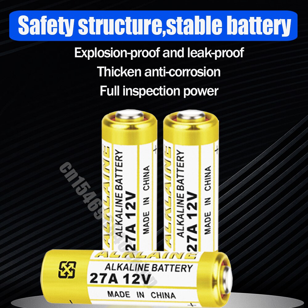 2 Stuks 12V Droge Alkaline Batterij A27 27A G27A MN27 MS27 GP27A L828 V27GA ALK27A A27BP K27A VR27 R27A voor Deurbel Auto Afstandsbediening Speelgoed