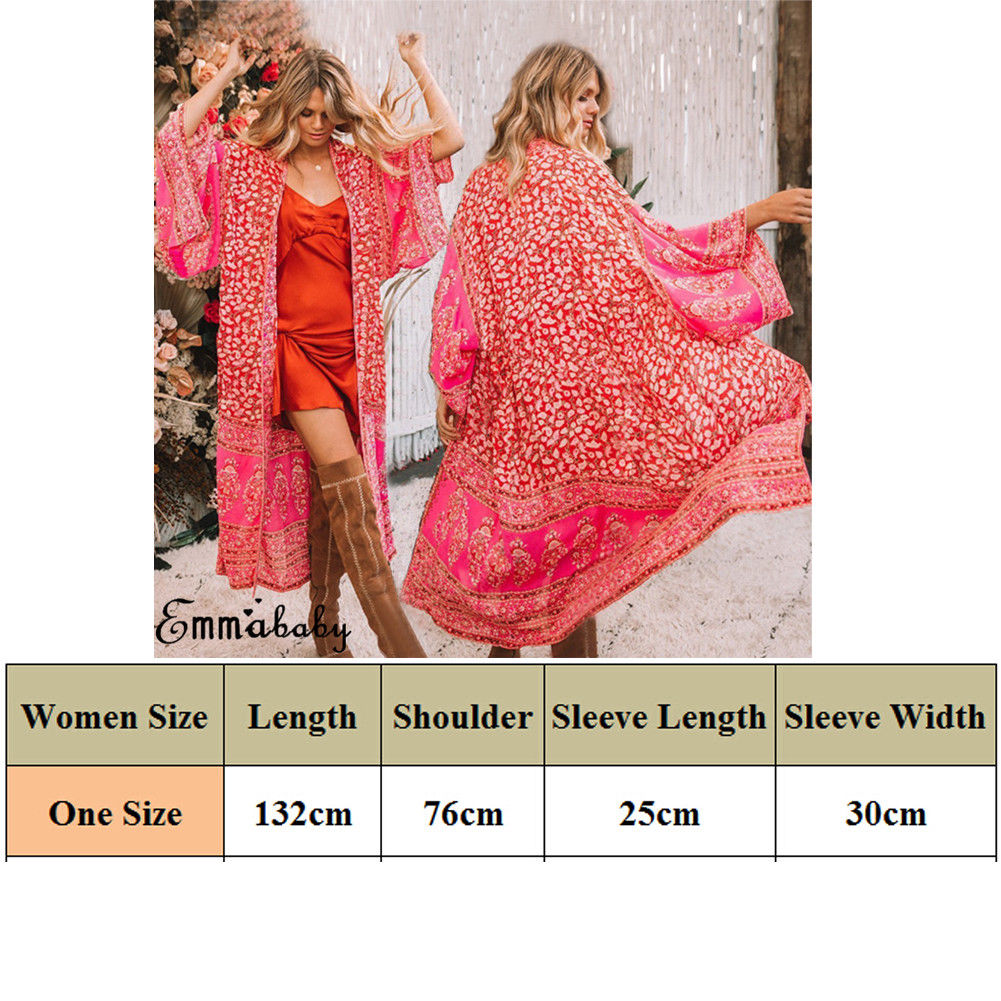 Mode vrouwen Losse Zomer Boho Chiffon Jas Sjaal Kimono Vest Geul