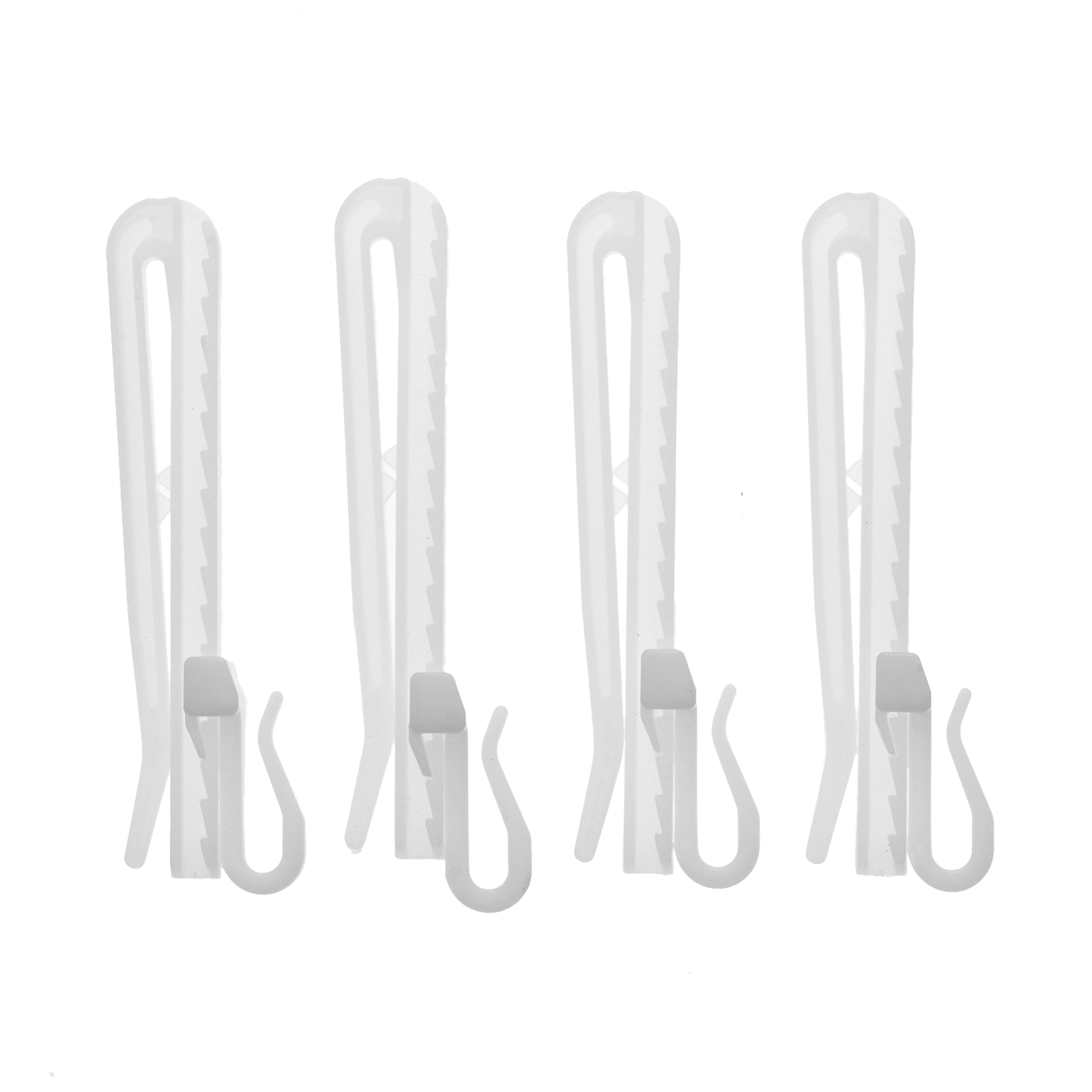200 st vita plastgardinkrokar justerbara nypveck gardinkrokar för fönsterdörr badrum duschdraperikrok