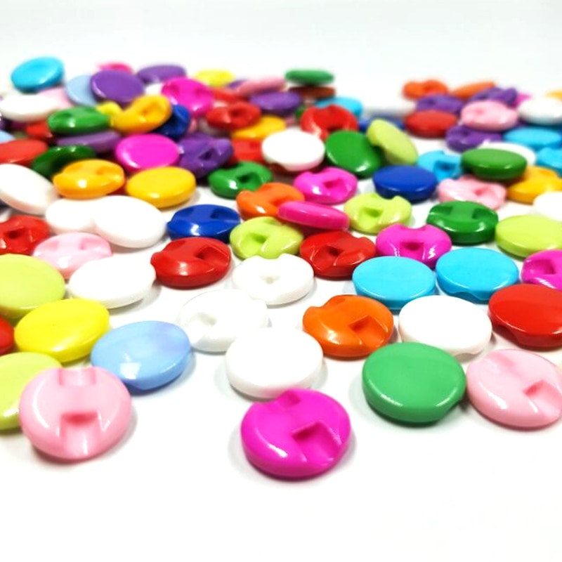 12MM Lots Color Mix Resin Buttons Shirt DIY Garment Sewing Accessories 50/100pcs/package
