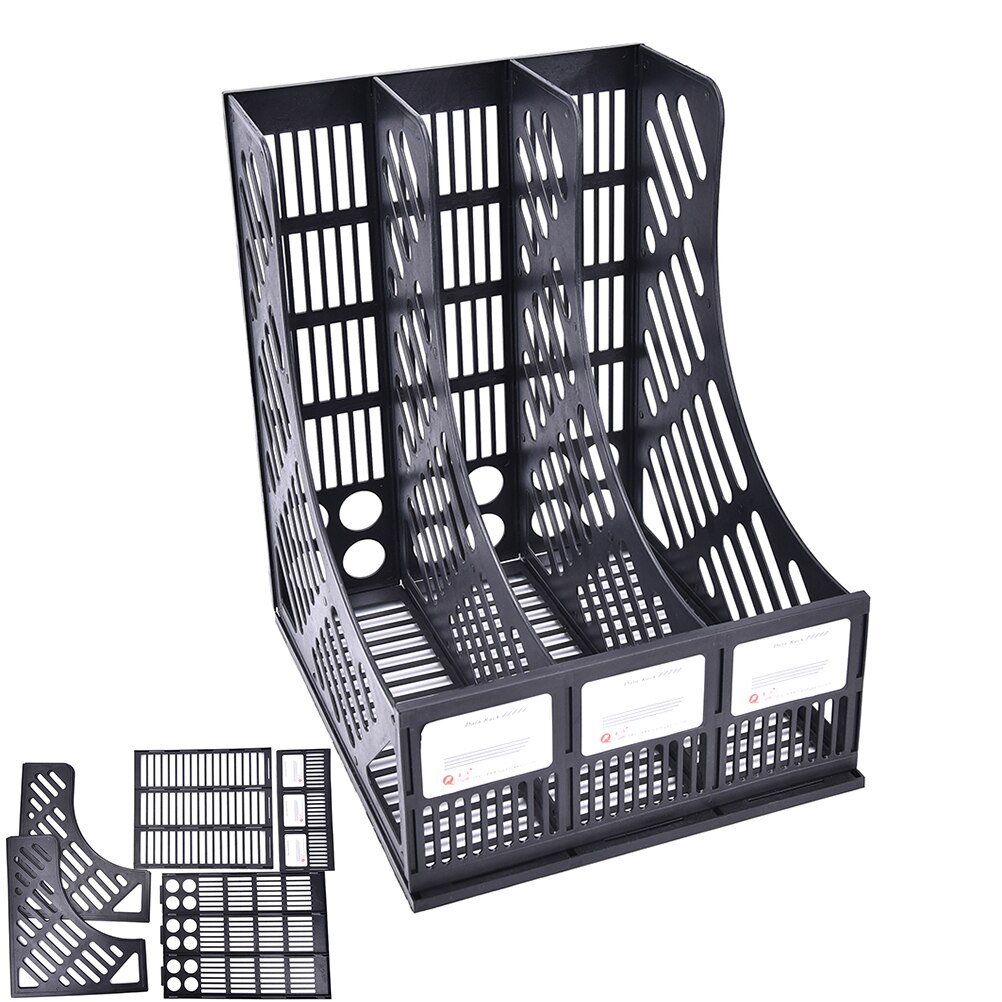 Desk Organizer DIY 3 Layers File Tray Book Holder Hand Made Desk Organizer Office School Supplies