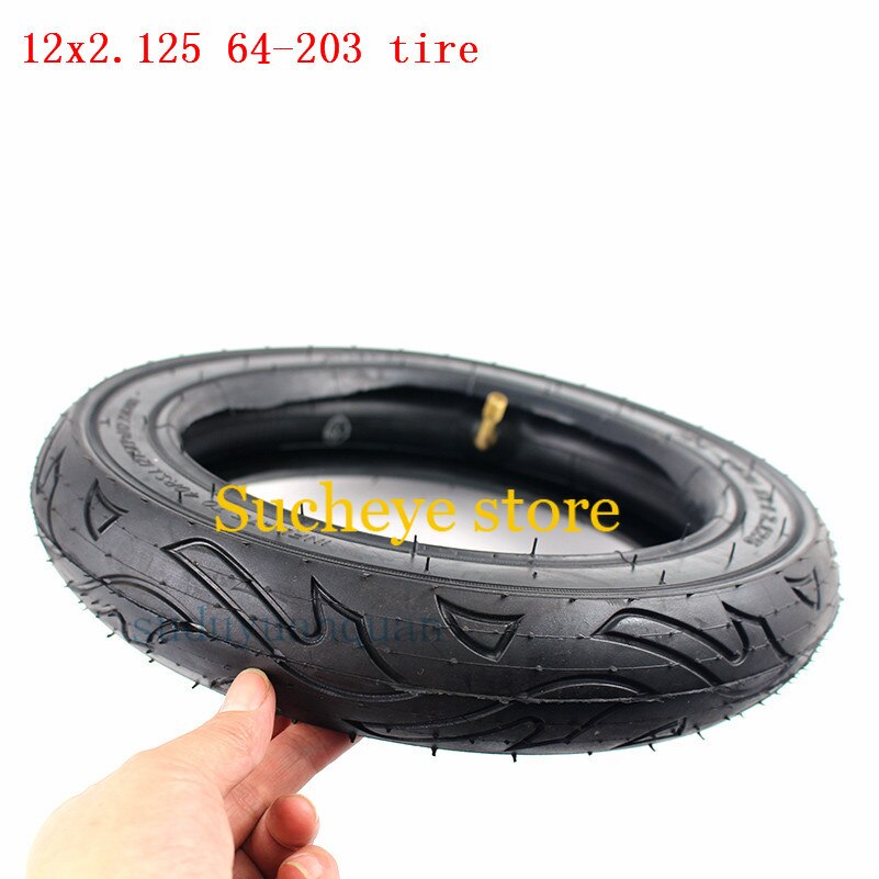 12 x 2.125 64-203 dekk 12 "sykkel sykkel scooter barnevogn dekk indre slanger 12 x 2.125 12 x 1.75 dekk 12 1/2 x 2 1/4 hjul dekk