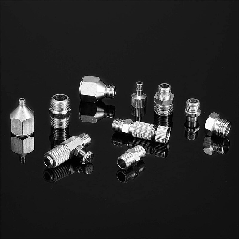 15Pcs Airbrush Adapter Set Airbrush Snelkoppeling Disconnect Adapter Kit Fitting Connector Set Vrouwelijke Connector