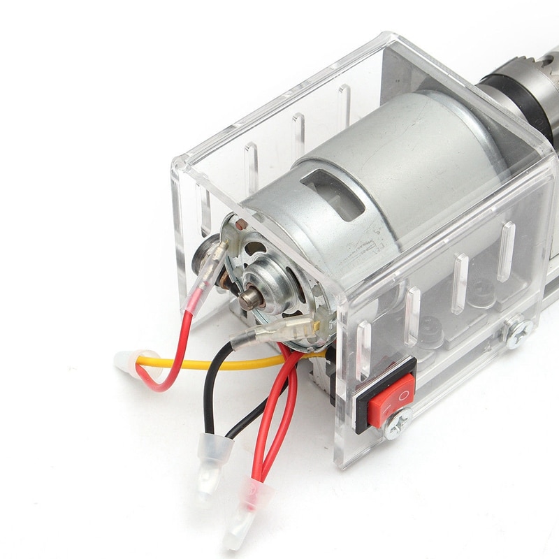 100W di Cnc mini Tornio Macchine Utensili Fai Da Te La Lavorazione Del Legno Tornio di Legno Fresatura Macchine per La Frantumazione di Lucidatura Perle Trapano rotante attrezzo impostato K