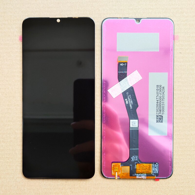 Zwart 6.3 Inch Voor Hua Wei Y6p Global MED-L29 MED-LX9 Lcd Touch Screen Digitizer Vergadering Vervanging Met Frame