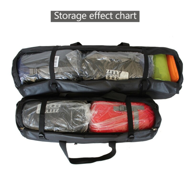 Udendørs multifunktion sammenfoldelig telttaske vandtæt bagagehåndtaske soveposeopbevaringspose til vandreture camping rejseholdere