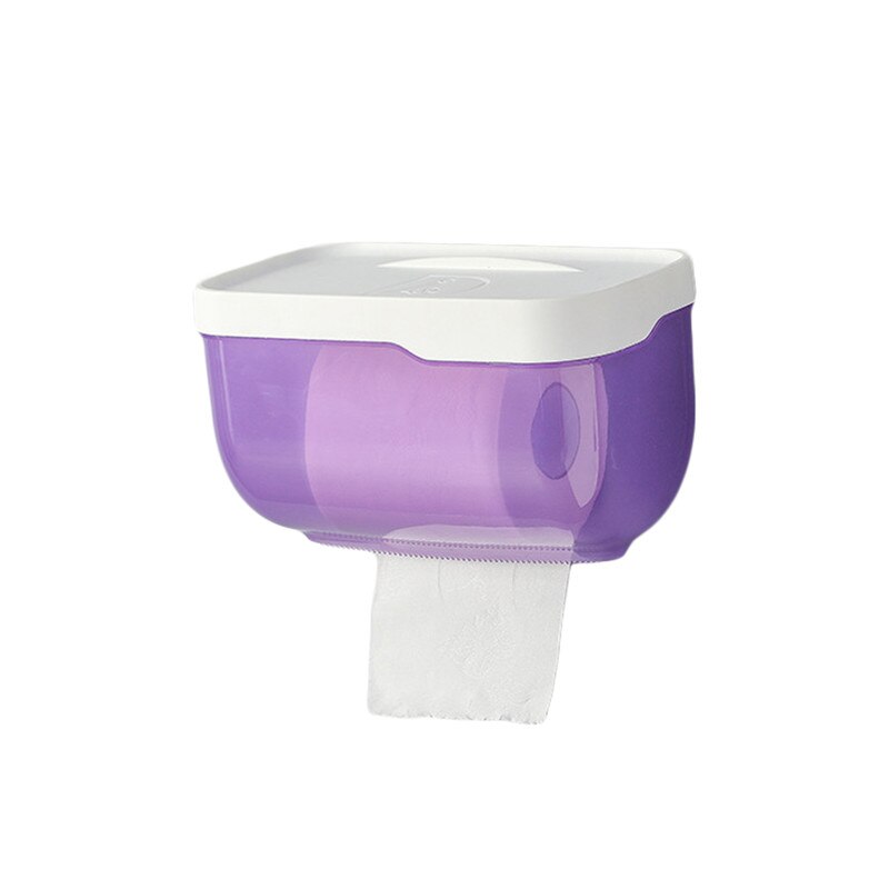 Wall-Mounted Tissue Box, Bathroom Waterproof Toilet Paper Holder, Paper Towel Box Organizer Household