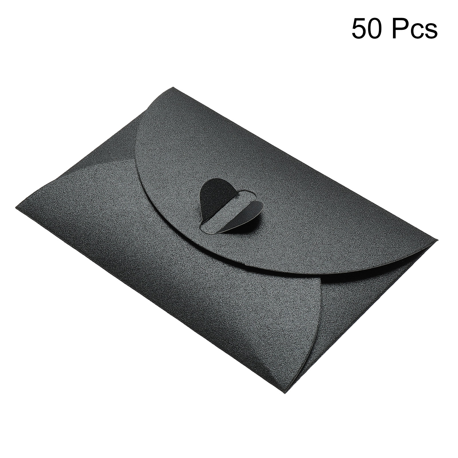 50 sztuk Mini kolorowa koperta gruby karton małe składane DIY perłowe koperty papierowe samoblokująca klamra list okładka karty podarunkowej: Czerwony