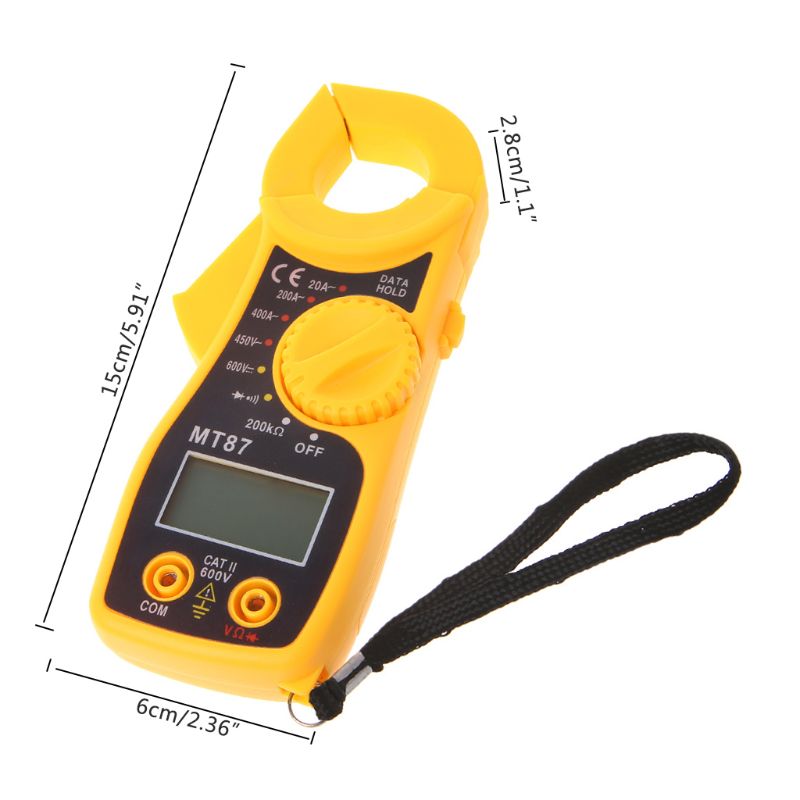 MT87 LCD Digital Clamp Meters Multimeter Measurement Tools AC/DC