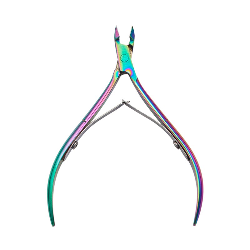 Pinza para cutícula de uñas de plástico y Metal, producto para eliminar la piel muerta, 1 pieza, 10,1x4,9 cm: BW6278