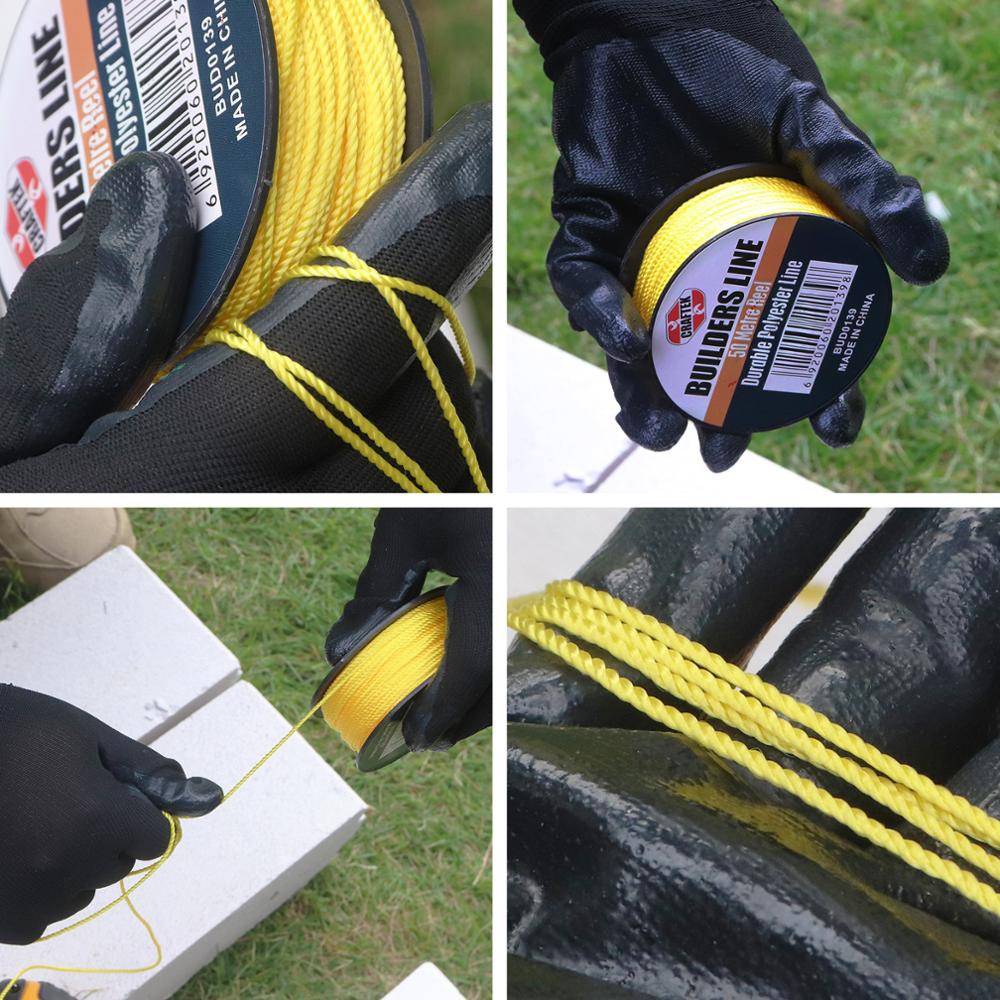Builder line 50 meters durable polyester rope for garden fishing random color