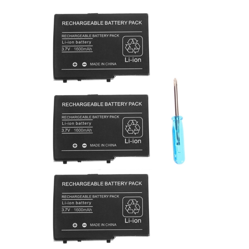 Batería de 1600mah para DS Lite para Nds para batería de iones de litio recargable Ndsl 3,7 V: Púrpura claro
