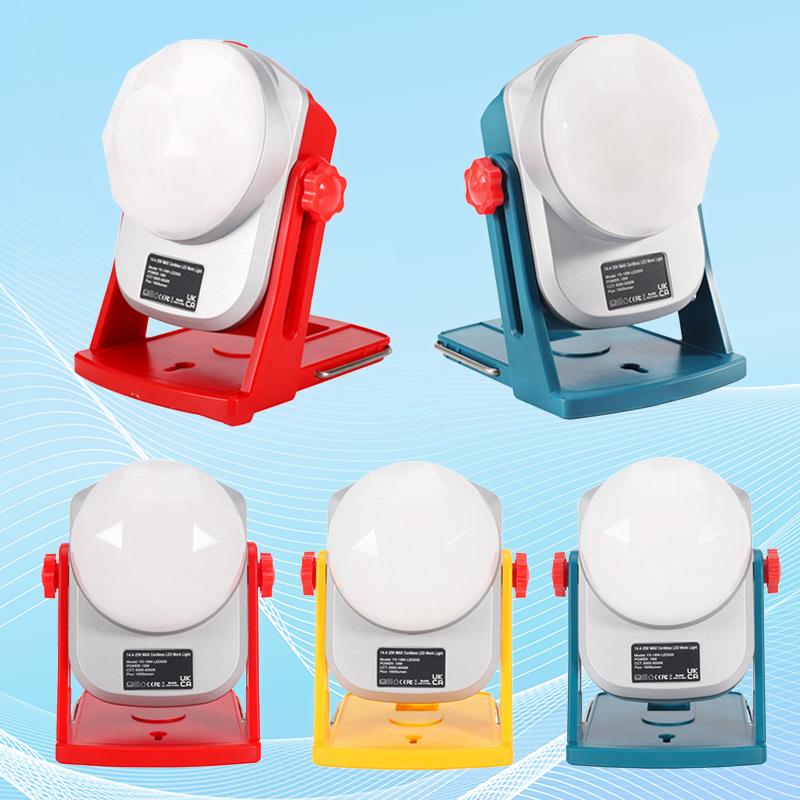 Draagbare 18W Led Lamp Werk Licht Lamp Voor Makita Milwaukee Bosch Dewalt 14.4V/18V Li-Ion Batterij emergency Outdoor Verlichting