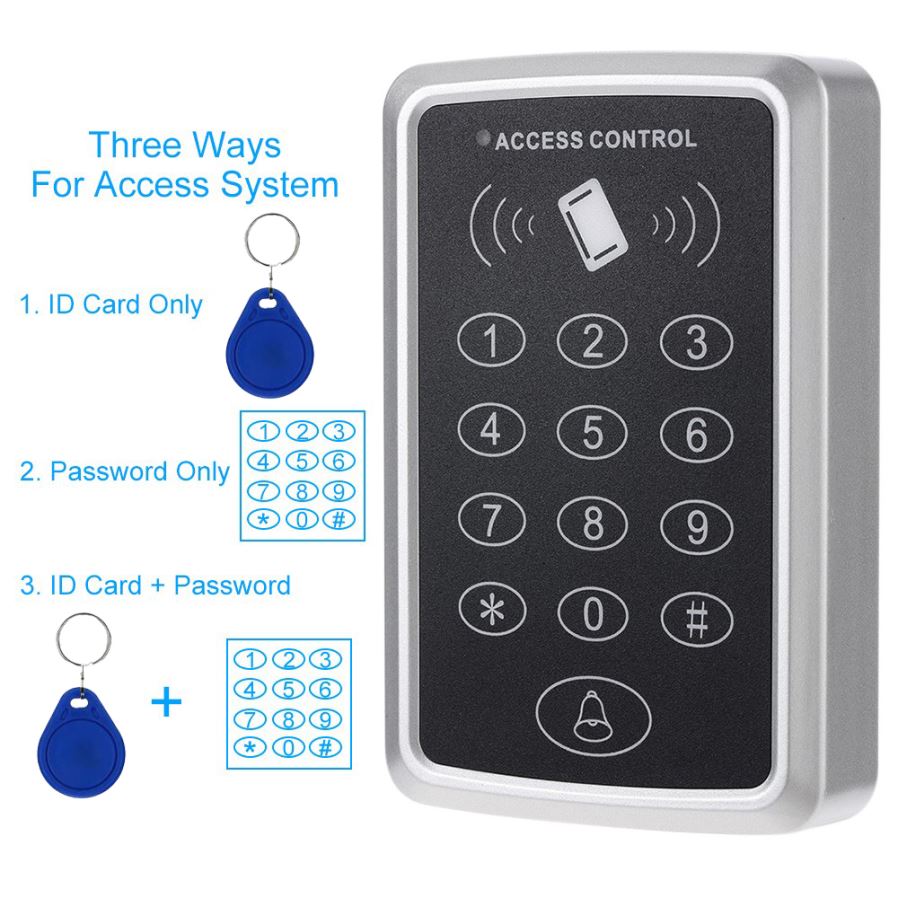 125 khz närhet rfid passersystem knappsats med 10 st id-kort