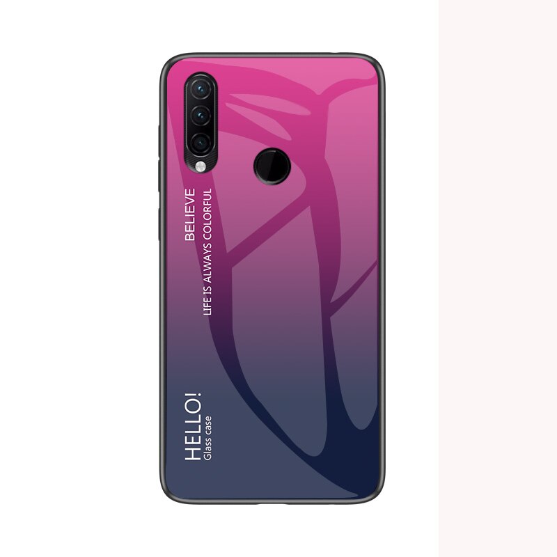 Funda de vidrio templado gradiente a prueba de arañazos para Lenovo Z5S Z6 Lite Z6 Pro silicona suave Parachoques en la carcasa para Lenovo z5 S: for Lenovo Z6 Pro / Rose