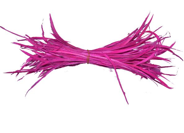 100 pièces teinture colorée coiffure indienne cheveux étendre plumes d'oie bricolage fête mariage broche accessoires tête ornements: rose