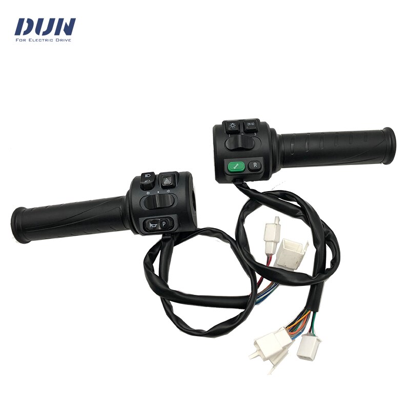 Hall Type Twist Throttle Set with Three Speed Gear Reverse Turn Signal Function For E-Scooter VOTOL Controller