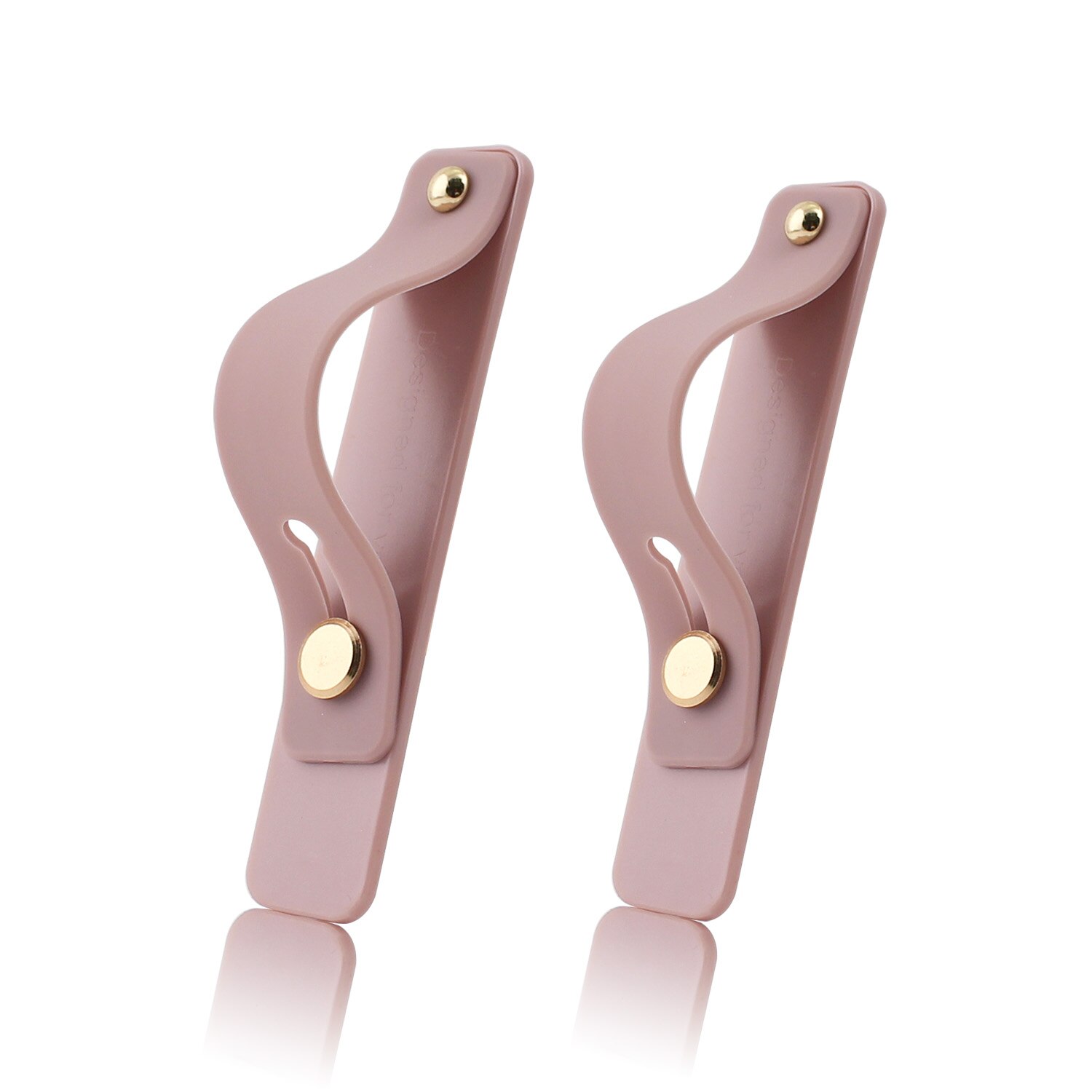 Uniwersalny uchwyt na nadgarstek do telefonu iPhone uchwyt na palec stojak na telefon komórkowy do samsung xiaomi Push back sticked uchwyt gniazda: 2pcs pink