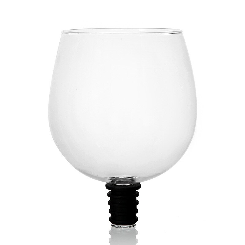 Rode Wijn Champagne Glas Cup met Siliconen Afdichting Drink Direct gloeilamp vorm cup van Fles Crystal Bril Cocktail mok: Default Title