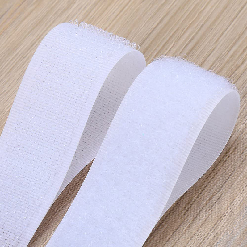 5 m/par de tiras de sujeción de cinta autoadhesiva de gancho y bucle, cinta adhesiva de bucle de gancho de tela de nailon entrelazado para manualidades DIY de 16-50mm