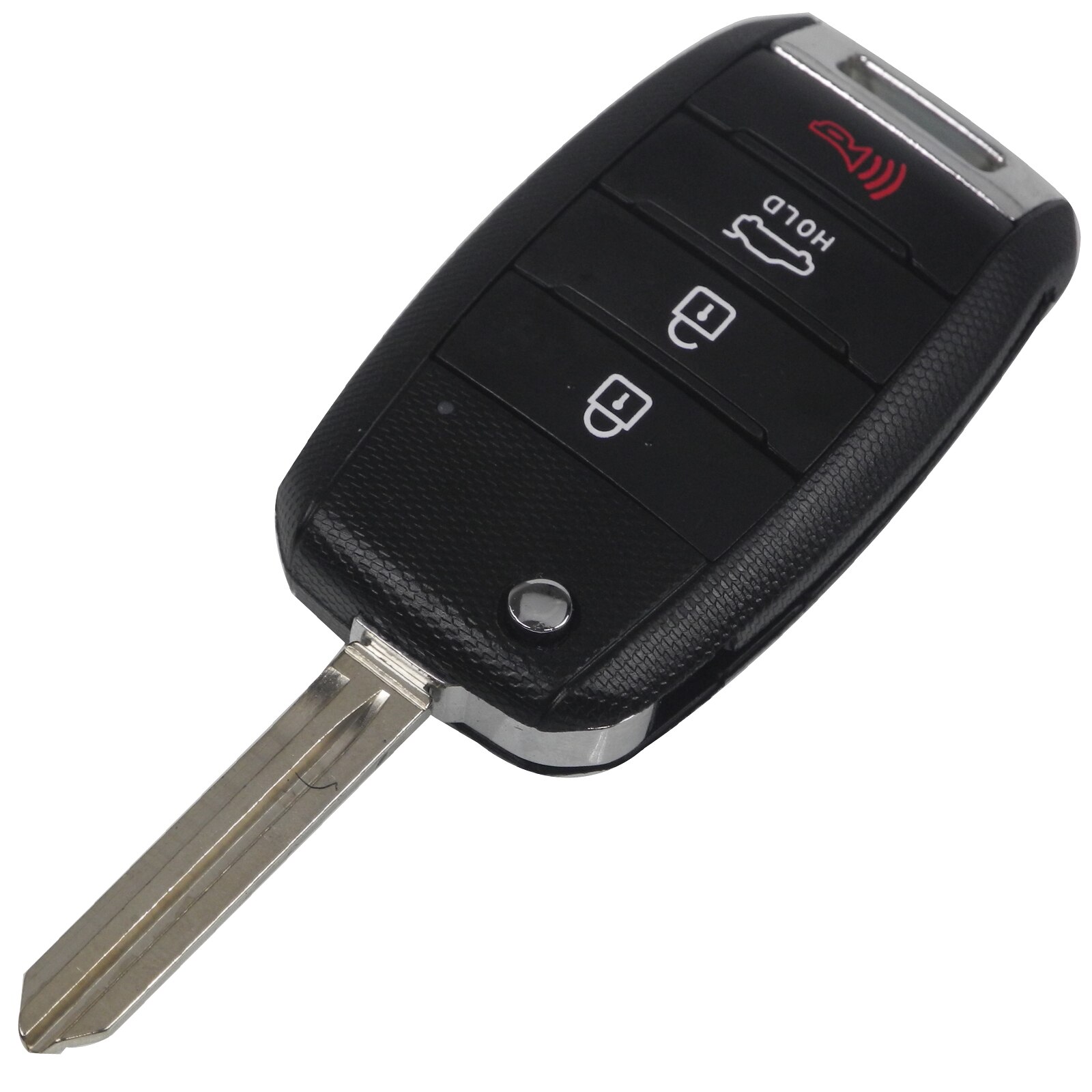 Bilchave 4 Buton Flip Folding Remote Key Shell Fob For KIA K3 K2 K5 Rio Sorento Carens Cerato Replacement With HYN14/TOY40 Blade: 4 Button HYN14