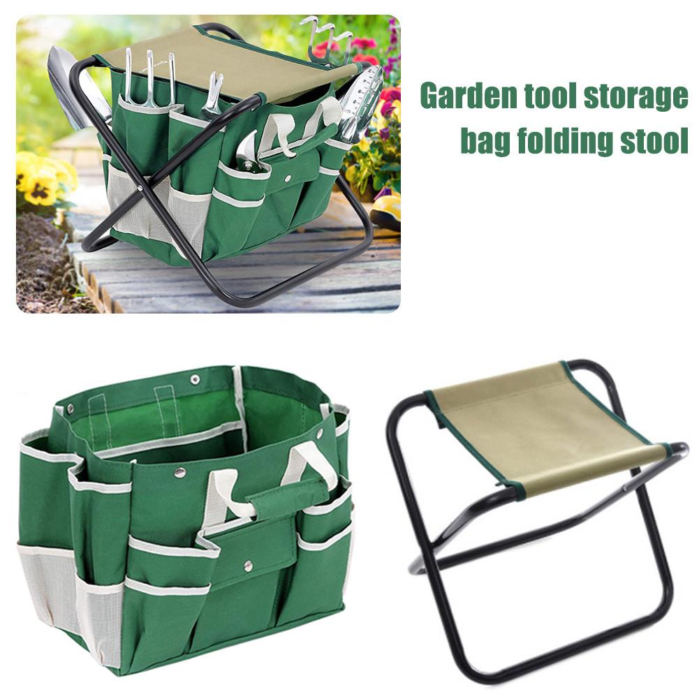 Haven foldestolstol med værktøjsopbevaringspose til udendørs picnic camping fiskeri foldestol aftagelig hvilestol: Default Title