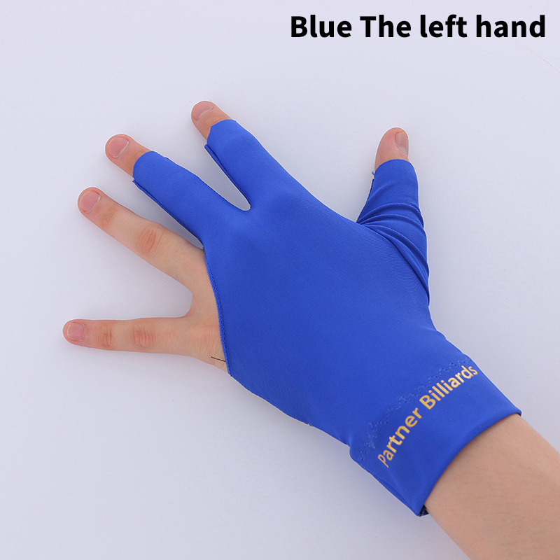 Guanti da biliardo a tre dita Guanti da biliardo antiscivolo per stecca da biliardo Guanti unisex per mano sinistra destra: nero