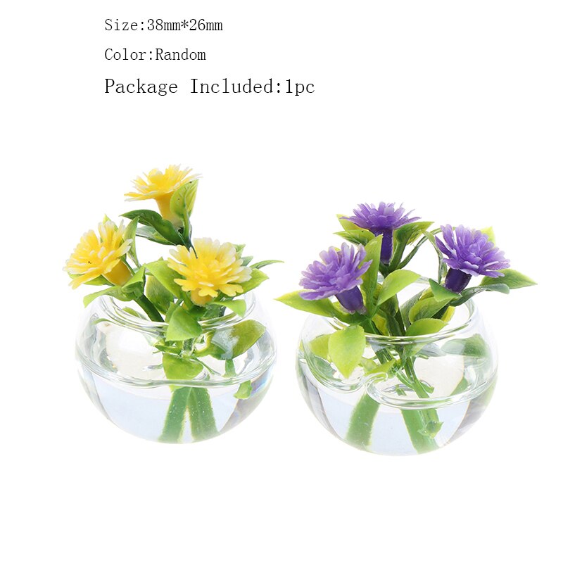 1:12 Miniatura casa delle bambole di Simulazione Piante in Vaso Verde mini Albero in Vaso per Il Verde Pianta in Vaso di Mobili Casa di Bambola Complementi Arredo Casa: 1pezzi casuale