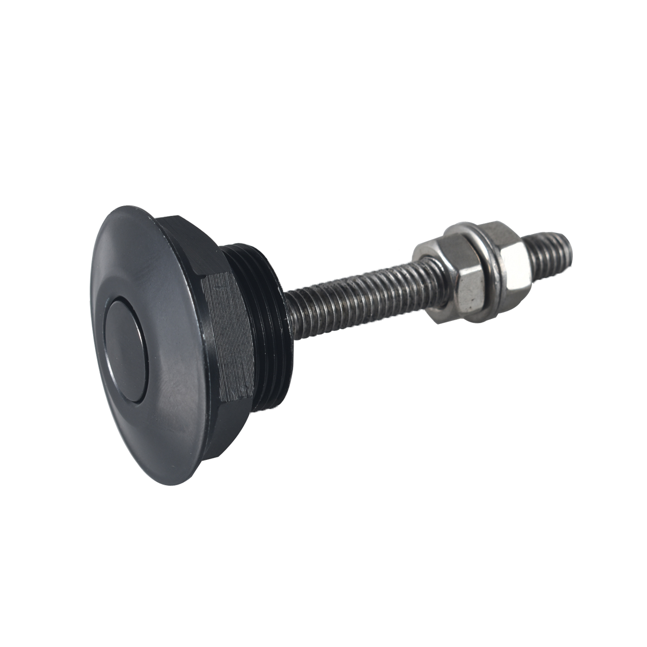 Pouvoir Universal JDM Style Push Button Billet Hood Pins Lock Clip Kit Car Quick Pins