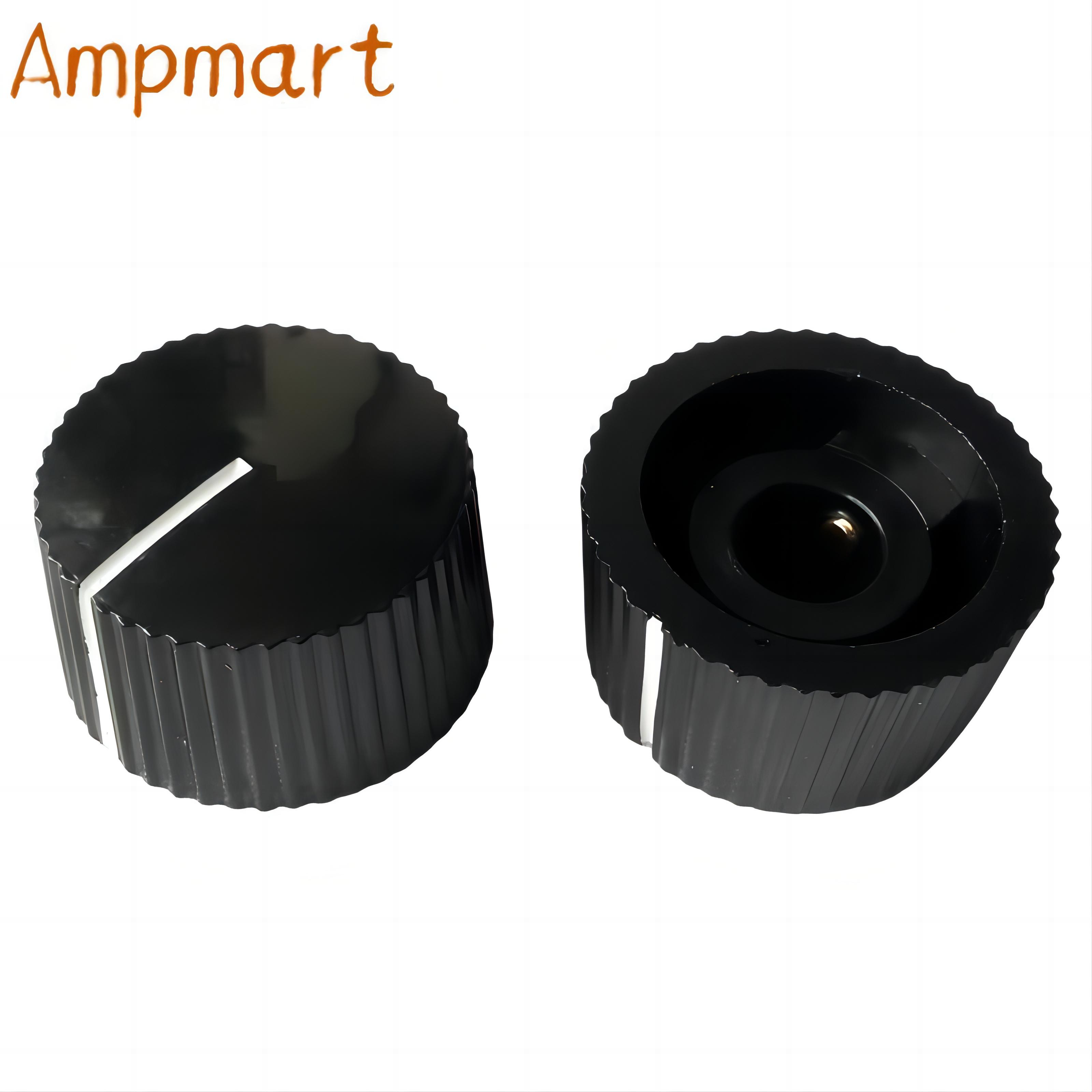 20X12MM Circular Plastic Knob, Guitar Effector Knob, Potentiometer Switch Knob, HIFI Volume Adjustment Knob, Inner Hole: 6.4MM: black
