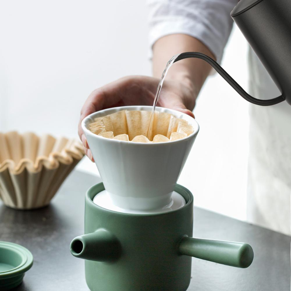 Wingjip Long Narrow Spout Coffee Pot Pour-Over Kettle Gooseneck Spout Drip Coffee Pot Perfect for Coffee Maker-600ml