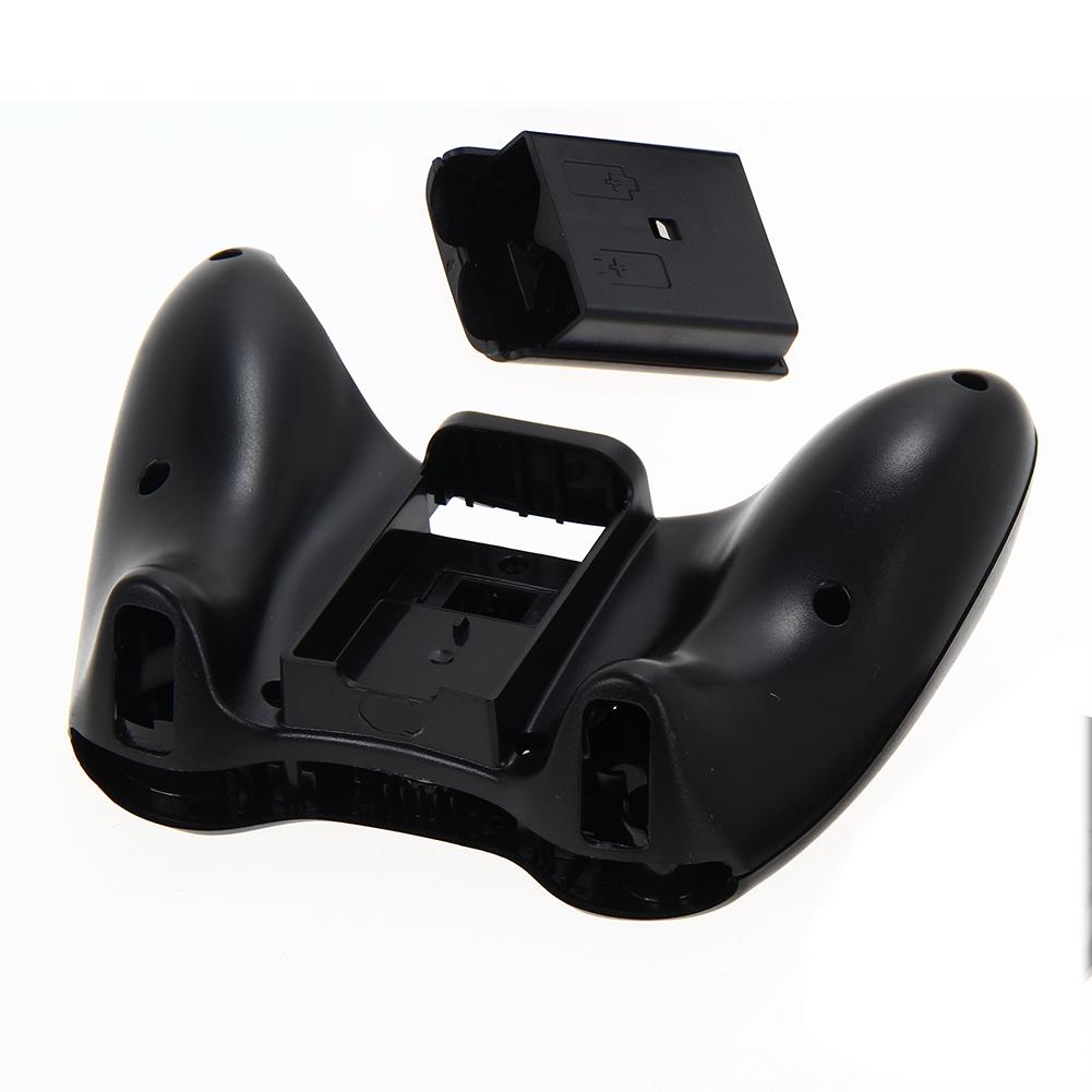 Black wireless controller full shell case Wireless Controller Full Case Shell Cover + Buttons for XBox 360 Black