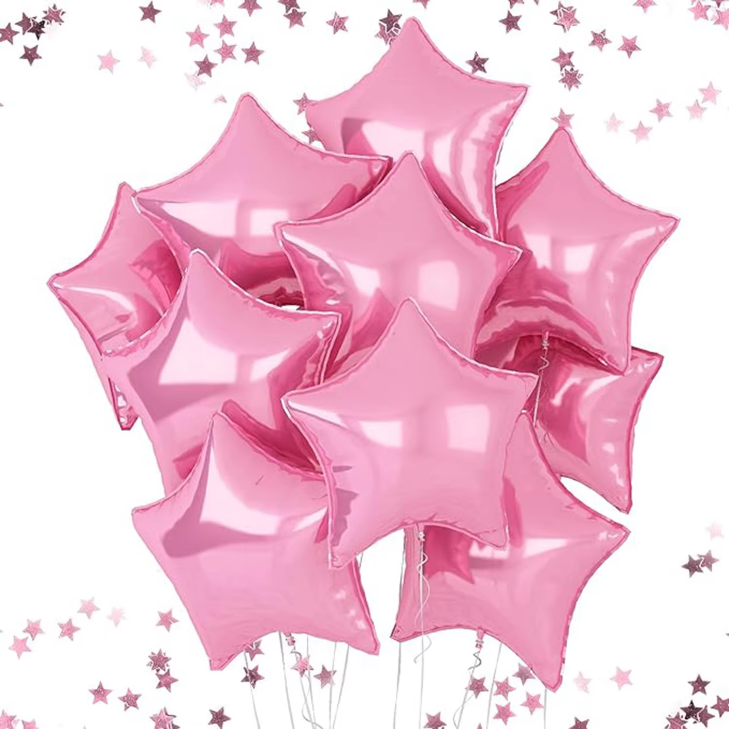 10 Uds. Globos de película de aluminio para decoración de con pentagrama degradado rosa, rojo, verde y azul de 18 pulgadas adecuados para cumpleaños, bodas,: Verde oliva