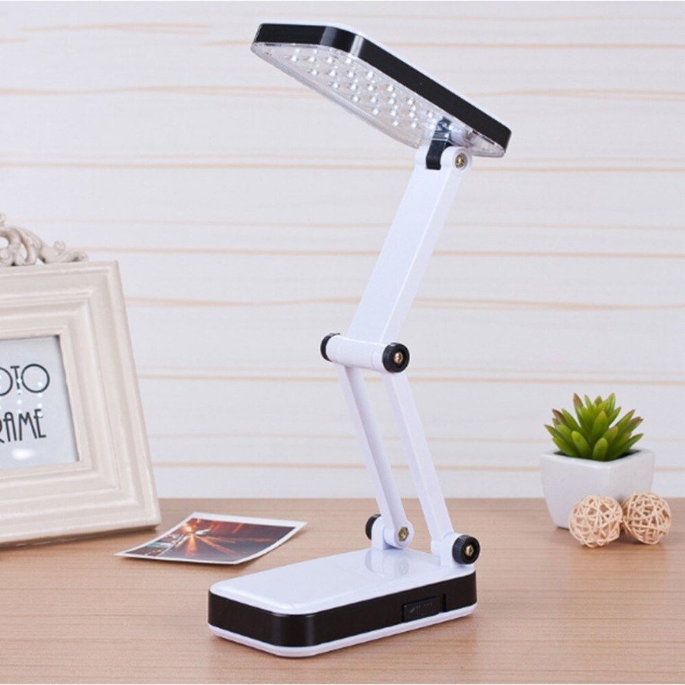 Faltbare LED Tisch Lampe Wiederaufladbare 24 LEDs Falten Schreibtisch Lampe Schüler Lesen Schreiben Schlafsaal Beleuchtung