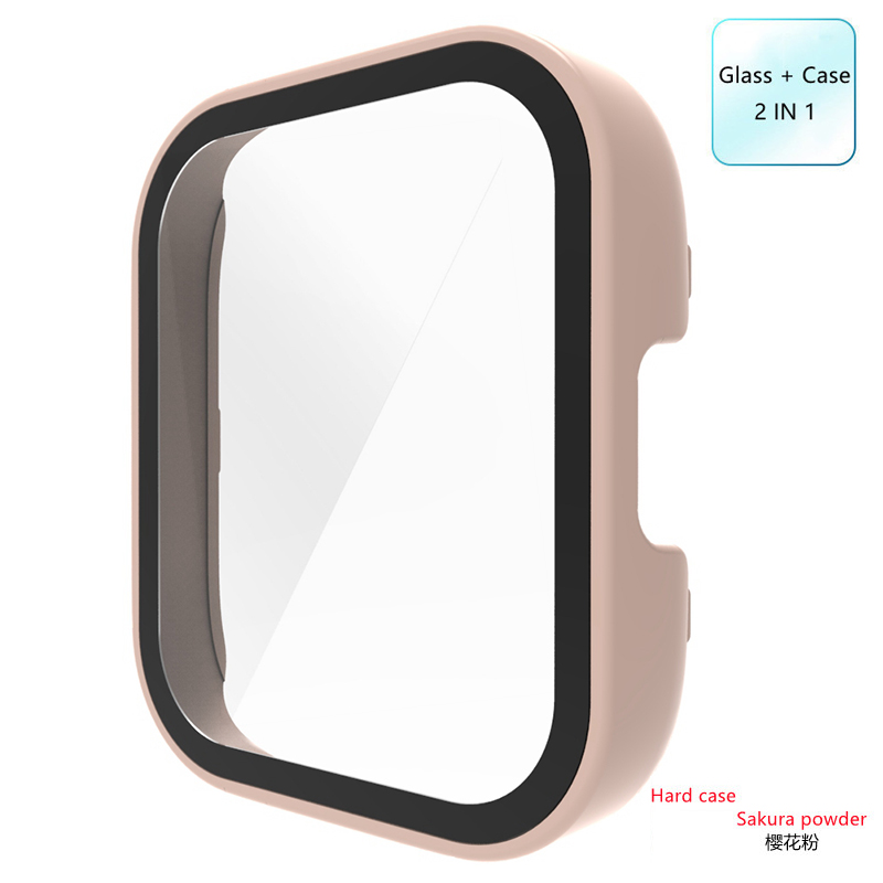 Siliconr rem til xiaomi redmi watch 3 udskiftningsrem redmi watch 3 active dobbeltfarvet blødt tpu + pc-etui armbånd armbånd: Xxxl / Rosengrøn