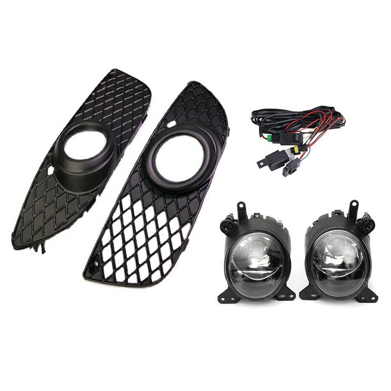 9LED Front Bumper Fog Lights With Frames For Nissan Versa 2007-2011 - Direct Fit