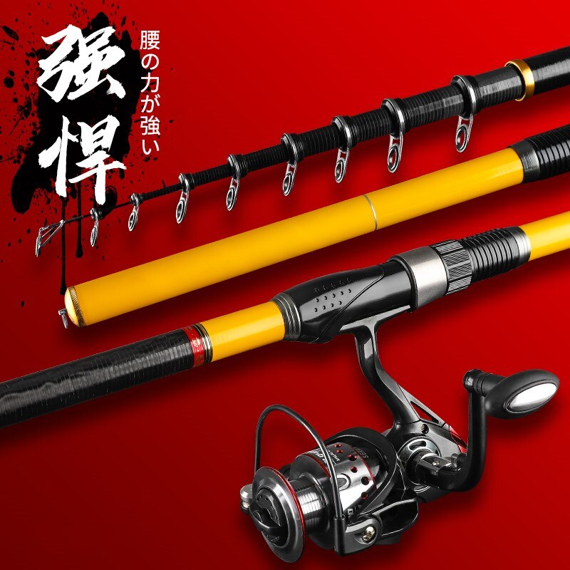 carbon fiber Spinning Fishing Rod 3.6M 4.5M 5.4M 6.3M M Power Telescopic Rock Fishing Pole Carp Feeder Rod Surf