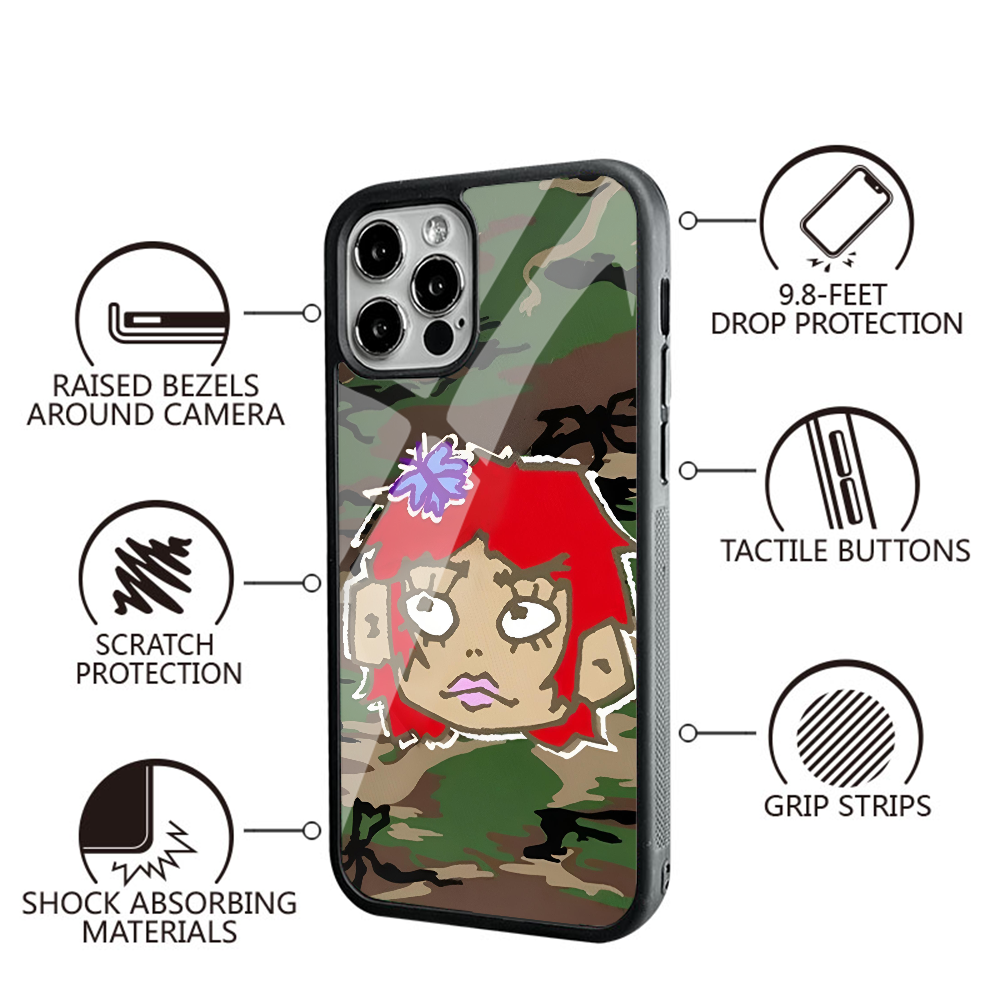 Enya Umanzor Phone Case For IPhone 11 12 13 14 15 Plus Pro Max Mirror Acrylic PC TPU Cover