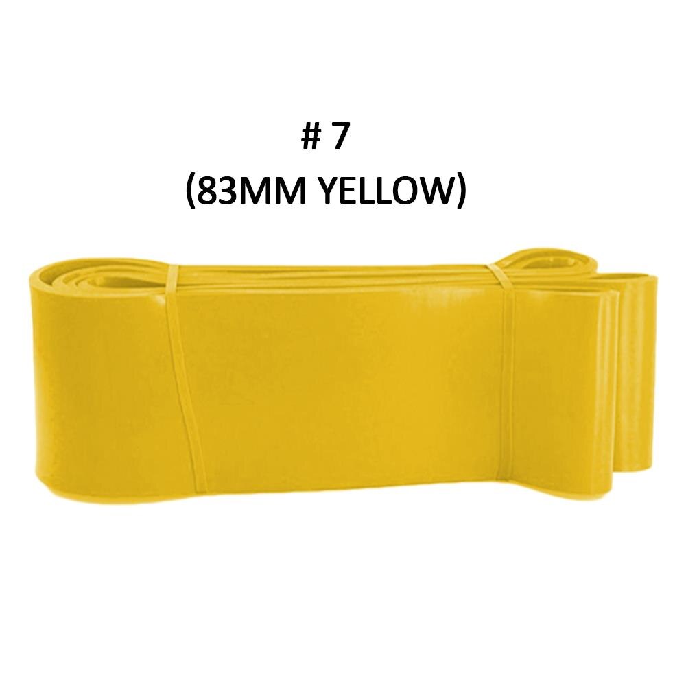 Bracelet élastique de Tension en Latex | Cordon de traction Portable, corde de Fitness, bras extensibles pratiques amovibles, bandes de résistance: 83mm yellow