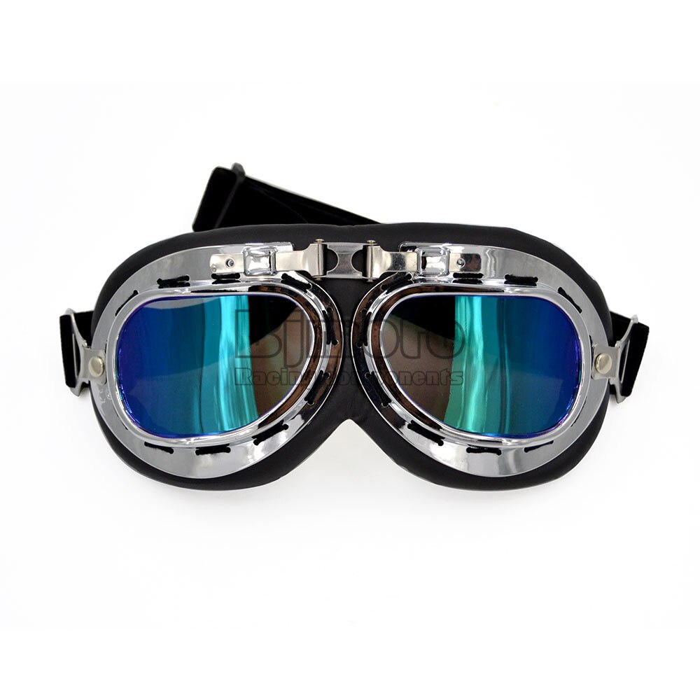 Bjmoto Motor Motorcycle Goggles Gekleurde Zonnebril Scooter Moto Bril 5 Kleuren Motocross Goggle: UV