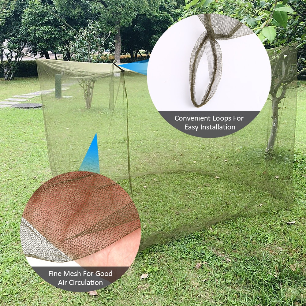 Bed Canopy Mosquito Mesh Net 200x90x180cm Camping Tent Net Outdoor Net For Camping Hiking Backpacking Bed Canopy