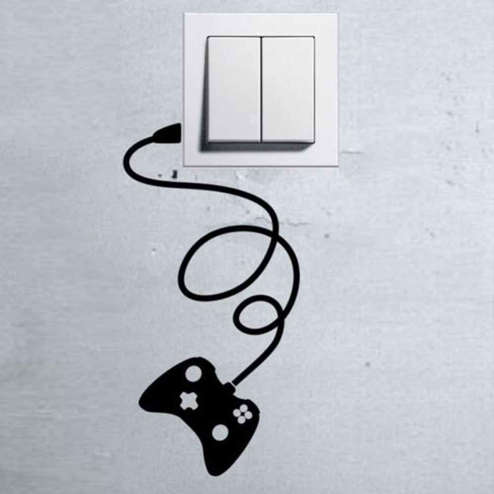 Removable Art Game Controller Switch Sticker Vinyl Home Wall Sticker Art Home Decor Mural Window Stickers Y-39