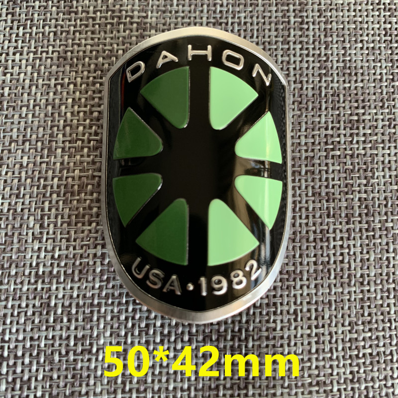 Bicycle Aluminum Alloy Logo Stickers For Dahon Folding Bike Commemorative Sticker Decorative Accessories: PURPLE
