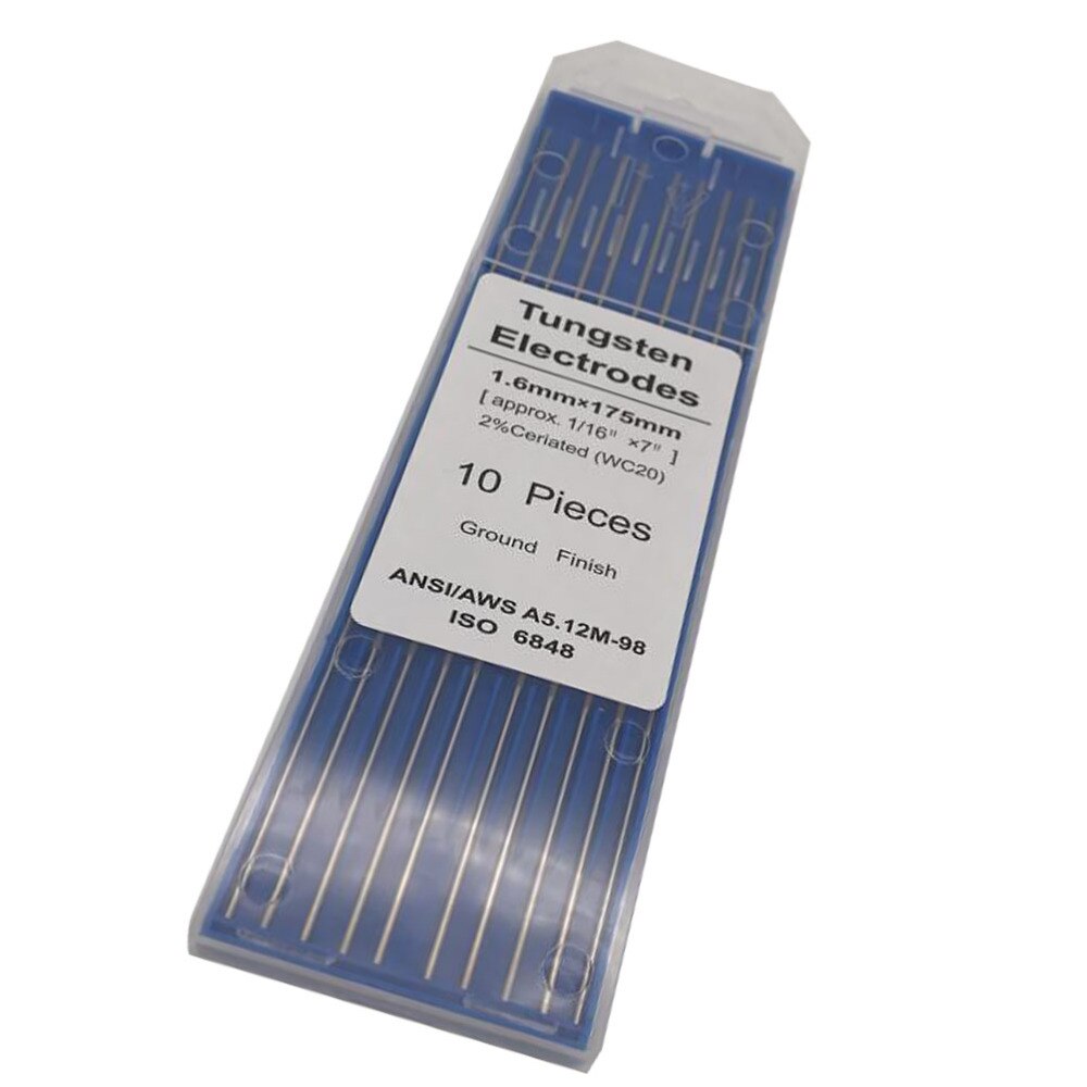 1 Pack Ground Finish Durable Ceriated WT20 Welding Electrode for Arc Welding