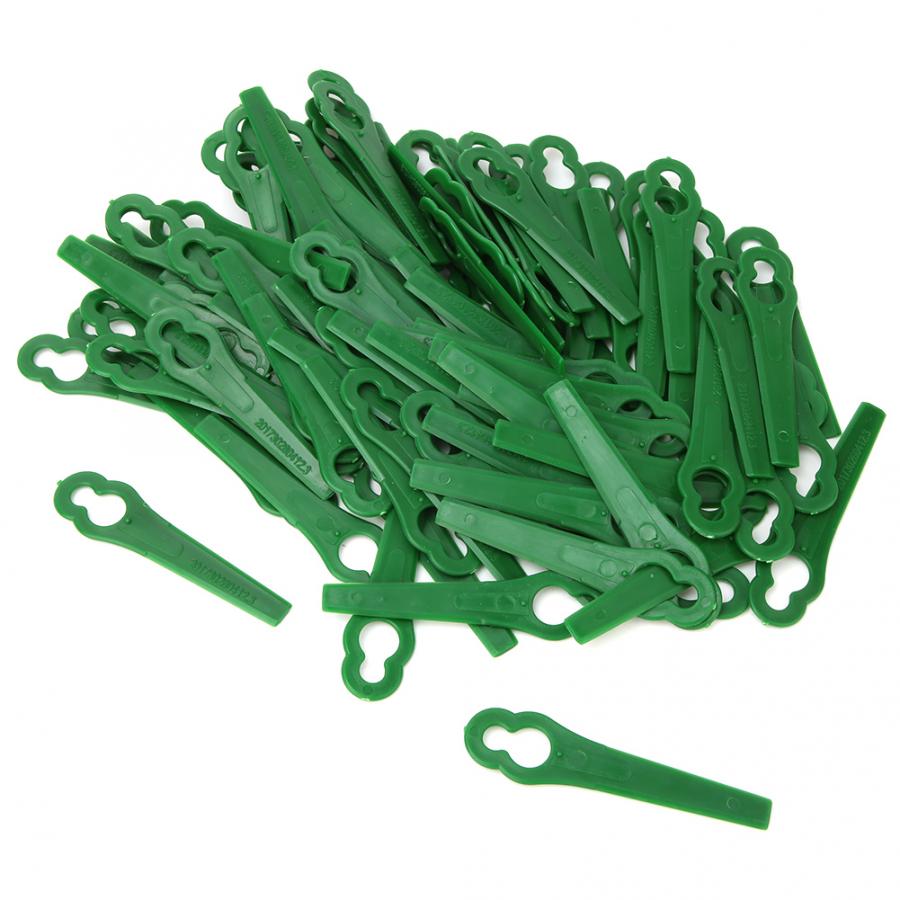 50 stks/set Plastic Gras Trimmer Blades Grasmaaier Vervanging Messen
