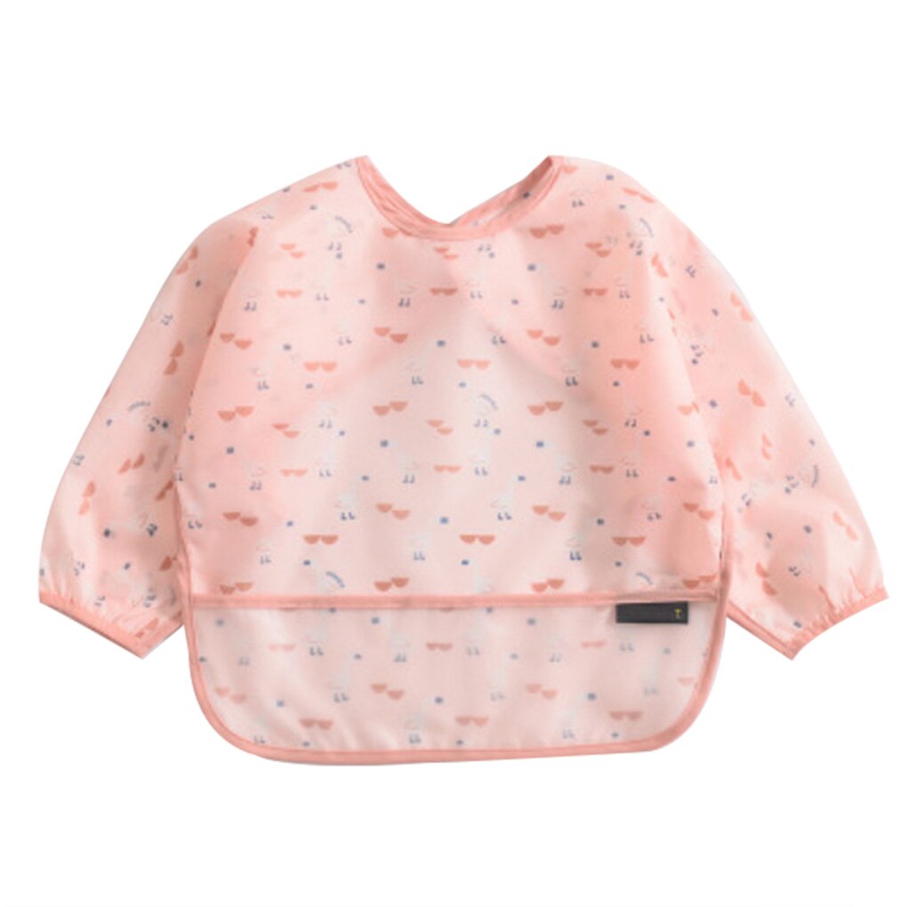 Baby Slabbetjes Jongens Meisjes Baby Tops Waterdichte Cartoon Lange Mouw Unisex Peuter Kleding