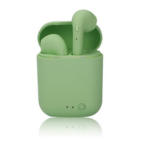 TWS Mini-2 Wireless Headphones Bluetooth 5.0 Earphone Gaming Headset Sport Earbuds Handsfree For Android iOS Xiaomi Smartphones: Green