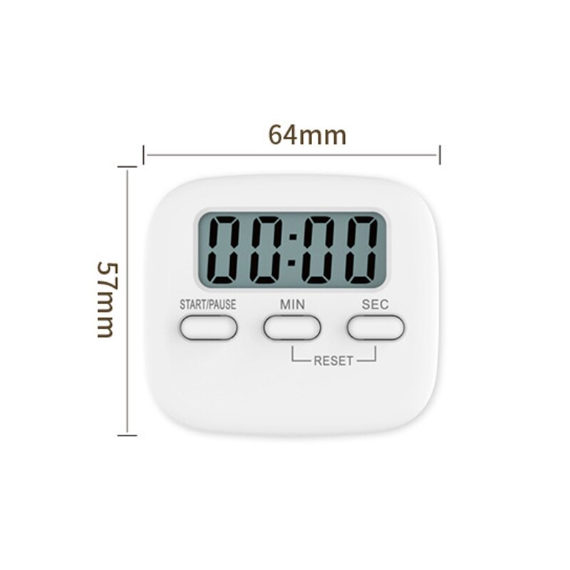 Digital Kitchen Timer Big Digits Loud Alarm Magnetic Backing Stand with LCD Display for Cooking Baking Sports таймер кухонный