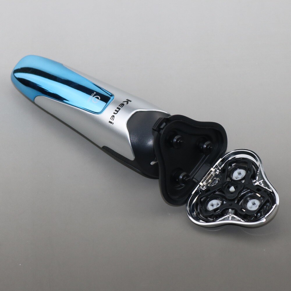 Professionele 3 blade scheerapparaat set oplaadbare elektrische scheerapparaat voor mannen baard scheren machine scheerapparaat wasbare + 3 Accessoires