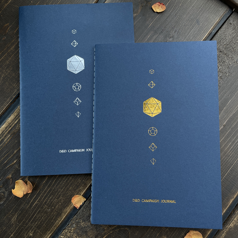 DnD 5e Notebook Journal|Character Sheets|Cheat Sheets|NPC Tracker|Maps...All-In-One|Craft paper cover|8 colors to choose from